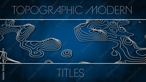 Adobe Stock - Topographic Modern Titles - 321308815