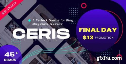 Themeforest - Ceris - The Ultimate WordPress Newspaper and Magazine Theme 26452254 v4.6 - Nulled