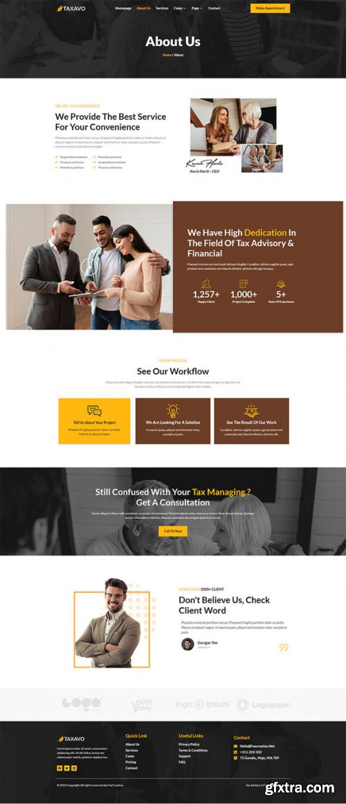 Themeforest - Taxavo - Tax Advisor & Financial Consulting Elementor Template Kit 40867554 v1.0.0 - Nulled
