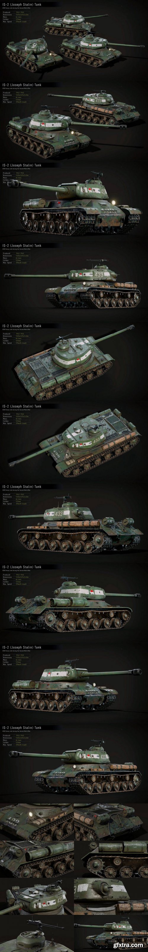Unreal Engine - WW2 Tank – IS-2 – Advanced Tank