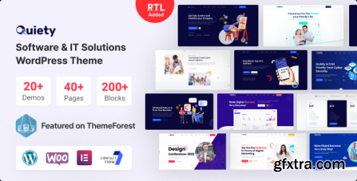Themeforest - Quiety – Software & IT Solutions WordPress Theme 34482722 v5.3.0 - Nulled