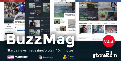 Themeforest - BuzzMag - Viral News WordPress Magazine/Blog Theme 19207752 v2.3 - Nulled