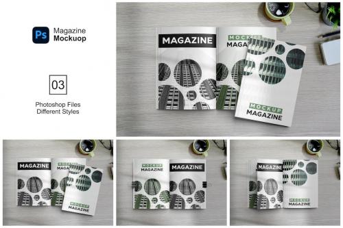 A4 Brochure and Magazine Mockups