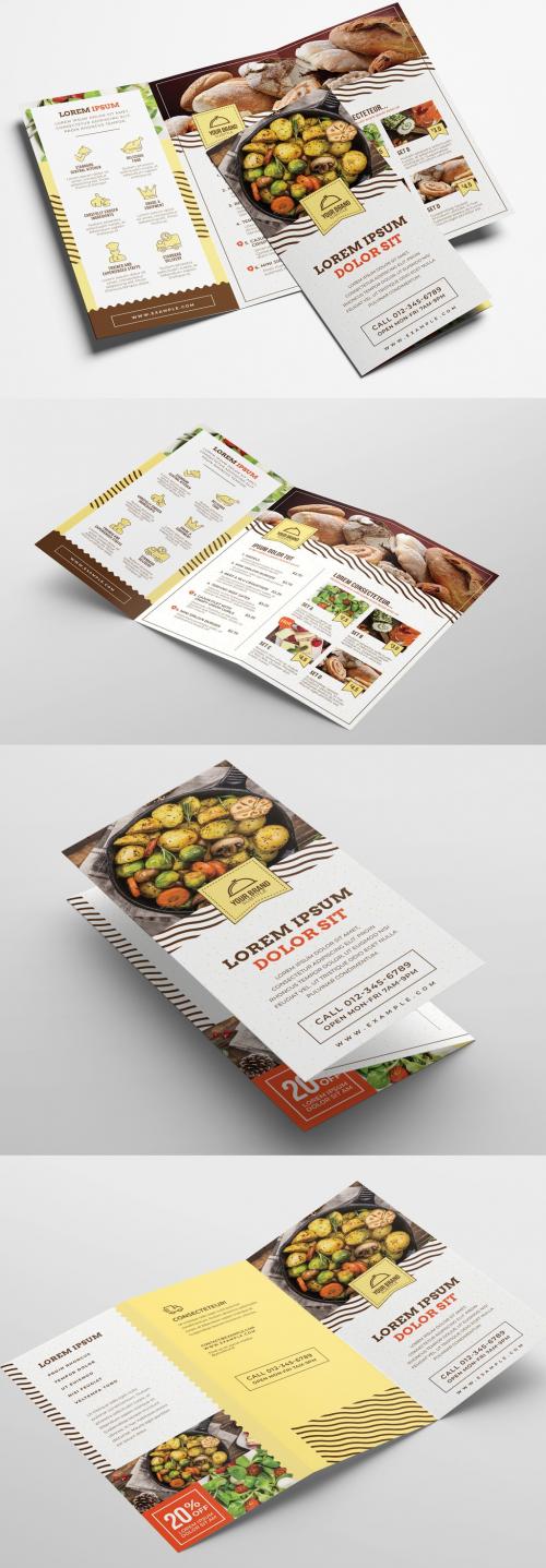 Adobe Stock - Catering Service Trifold Brochure Layout - 324308593
