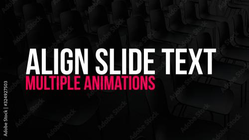 Adobe Stock - Align Slide Text - 324927503