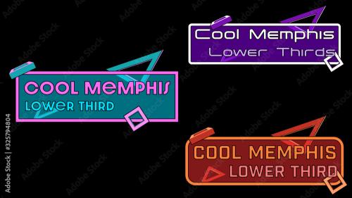 Adobe Stock - Cool Memphis Lower Thirds - 325794804