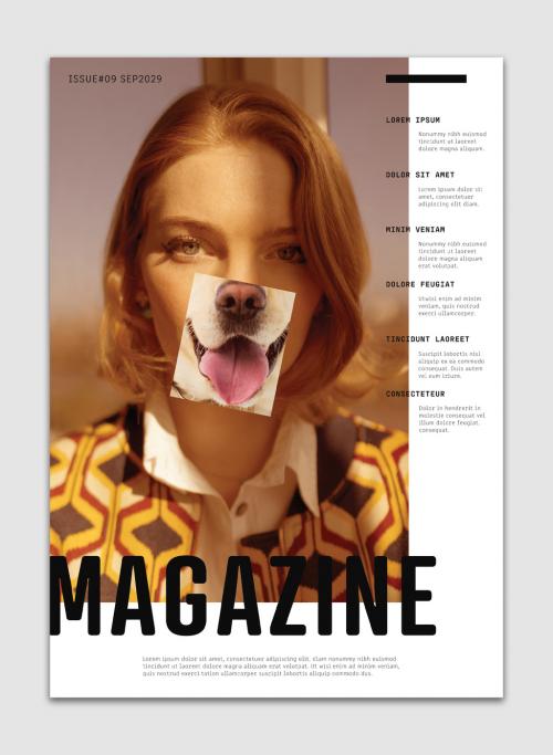 Adobe Stock - Magazine Cover Layout - 325844426
