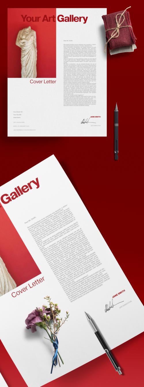 Adobe Stock - Cover Letter Layout - 326102782