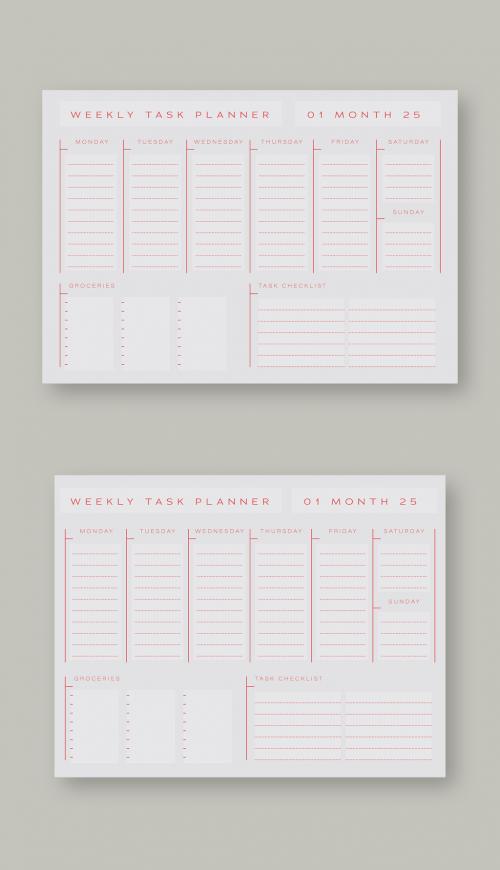 Adobe Stock - Meal Planner Layout - 326444203
