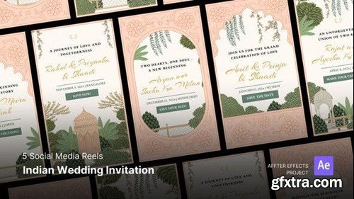 Videohive Social Media Reels - Indian Wedding Invitation After Effects Template 49554285