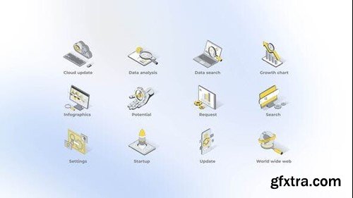 Videohive Business - Isometric Icons 49555288