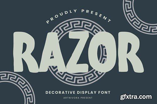 Razor - Decorative Display Font VTYRKXQ