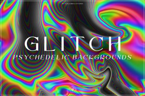Glitch Psychedelic Backgrounds