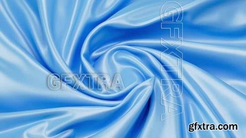 Rotating Abstract Blue Silk Fabric 1620017
