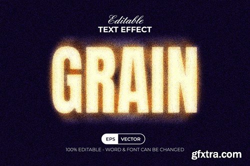 Grain Text Effect Noise Textured Style 86JJ26X