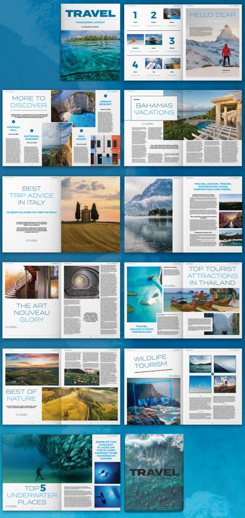 Adobe Stock - Travel Magazine Layout - 328155853