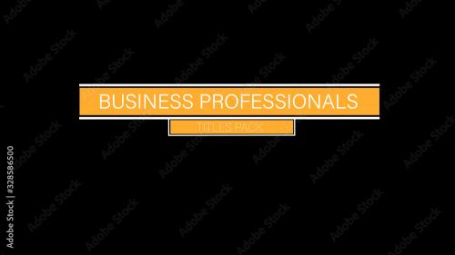 Adobe Stock - Business Professionals Titles - 328586500
