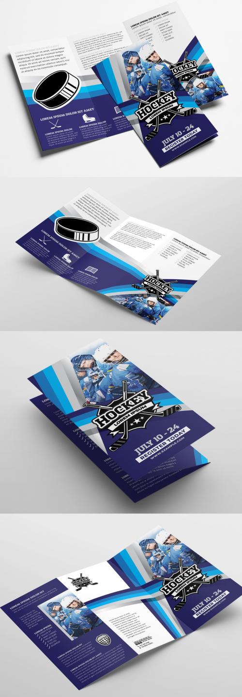 Adobe Stock - Trifold Brochure Layout for Hockey Clubs - 328598739