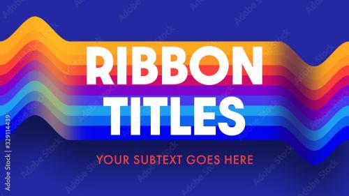 Adobe Stock - Broadcast Ribbon Titles - 329114439