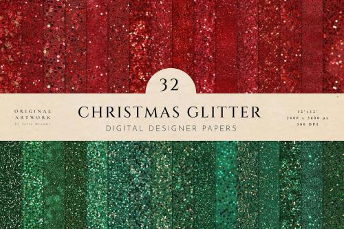 Christmas Glitter Seamless Textures Papers Pattern