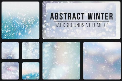 Abstract Winter Backgrounds Vol. 01