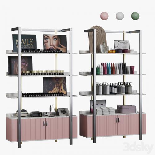 Display rack for cosmetic products