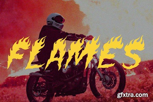 Fire Font | Flames font WHQTYQQ