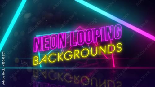 Adobe Stock - Neon Looping Tunnel Title - 330632171