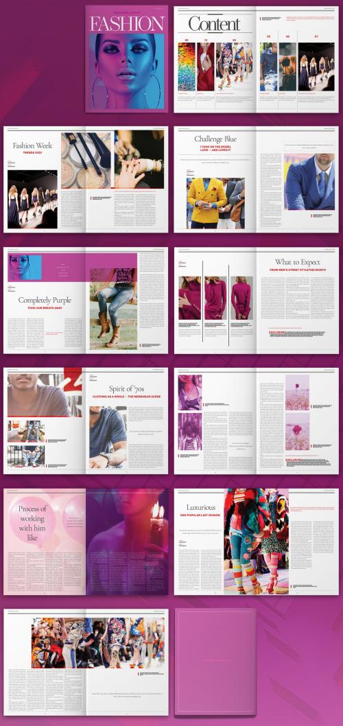 Adobe Stock - Fashion Magazine Layout - 330828244