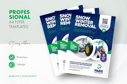 Snow Removal Flyer Templates H74RU93