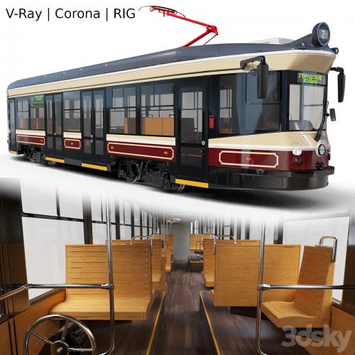 Retro style tram UVZ 71-415R