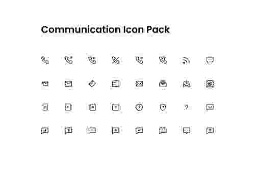 UIHut - Communication Icon Pack Line - 16941