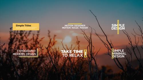 Videohive - Simple Titles | FCPX - 45046842