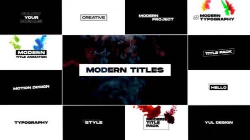 Videohive - Modern Titles 1.0 | MOGRT - 45647235