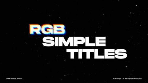Videohive - RGB Simple Titles | MOGRT - 49159166