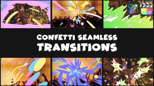 Videohive - Confetti Seamless Transitions | FCPX - 49576280