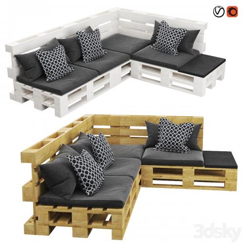 Sofa from euro pallets