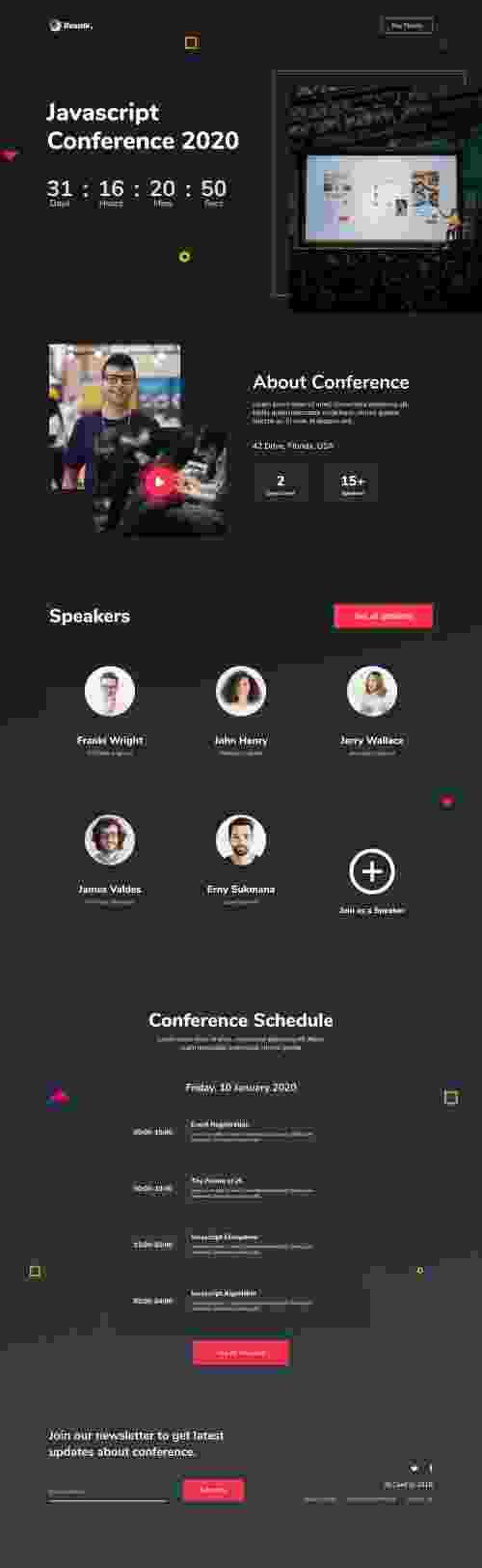 UIHut - Conference Website - 145