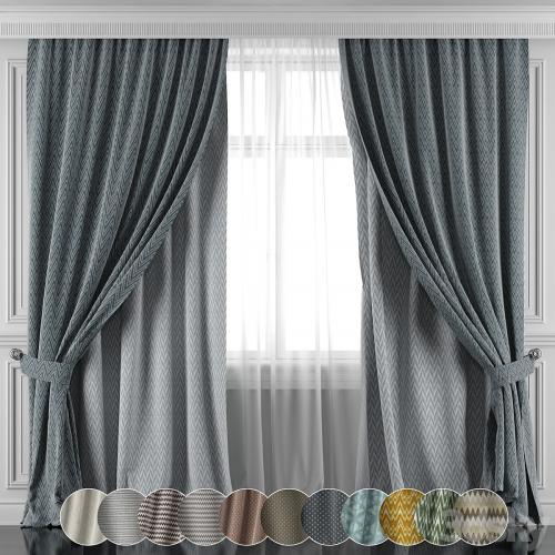 Set of curtains 450-455