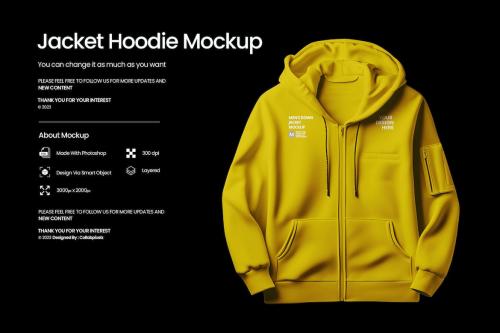 Jacket Hoodie Mockup