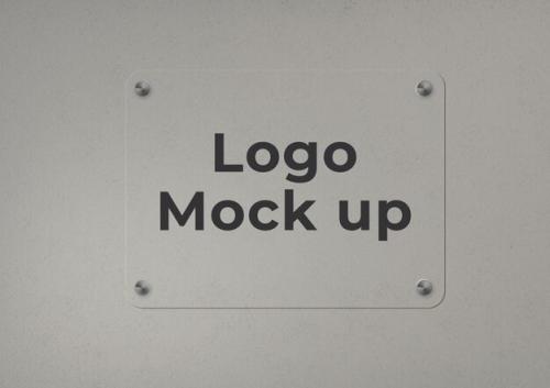 Psd Embossed Logo Mockup