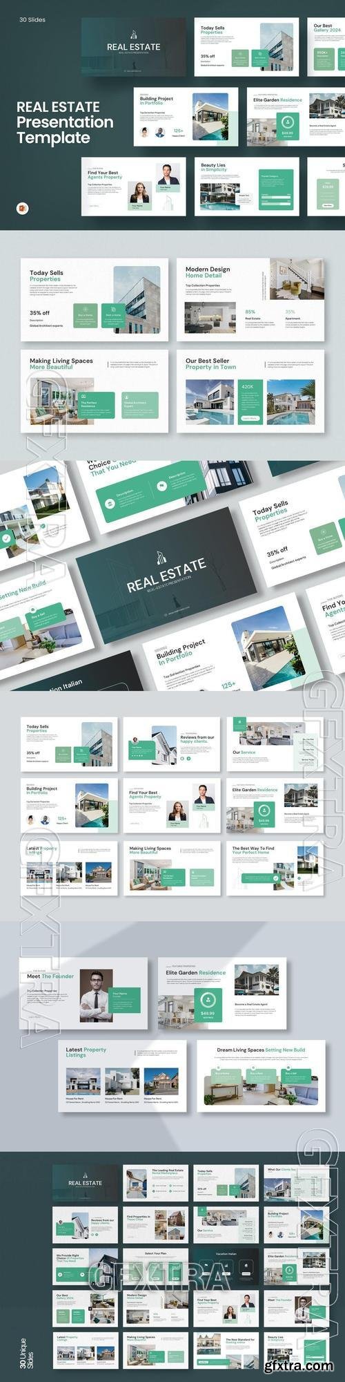 Real-Estate PowerPoint Presentation Template EA9VPGQ