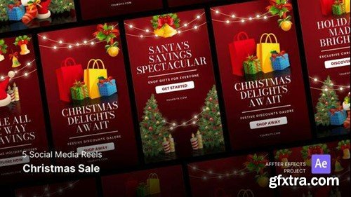 Videohive Social Media Reels - Christmas Sale After Effects Template 49326190