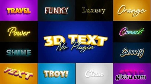 Videohive 3D Text Effects 49680322