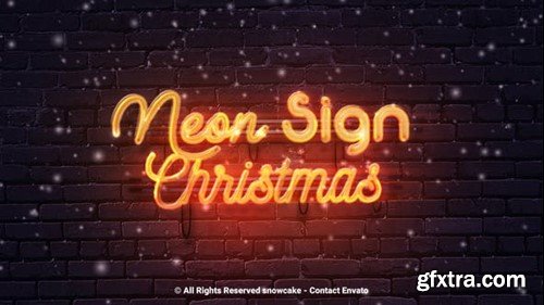 Videohive Neon Sign Christmas 49700281