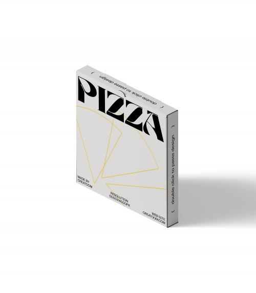Creatoom - Pizza Box Mockup V4 Isometric
