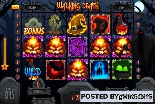 Halloween slot game assets v1.0