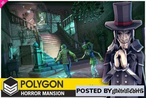 POLYGON Horror Mansion - Low Poly 3D Art by Synty v1.06