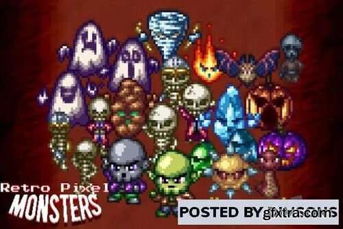 Retro Pixel Monsters v1.5