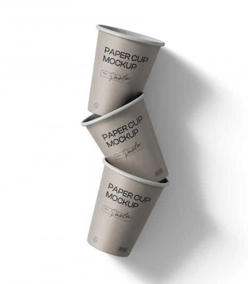 Creatoom - Paper Cups Mockup V3 Top View